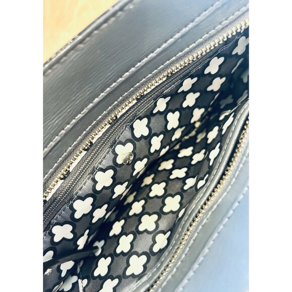 KATE SPADE NEW YORK Beacon Court Jeanne Satchel Bag Gray Patent Leather - Picture 6 of 14